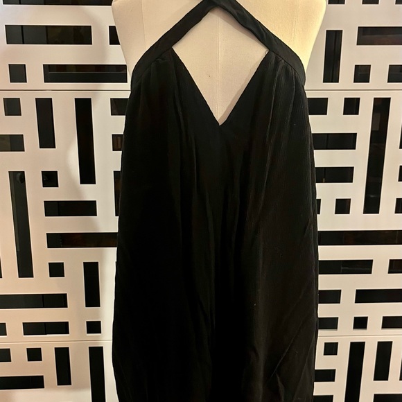 Revolve Chic Black Dress by Superdown EUC MEDIUM halter swing M mini - Picture 6 of 16
